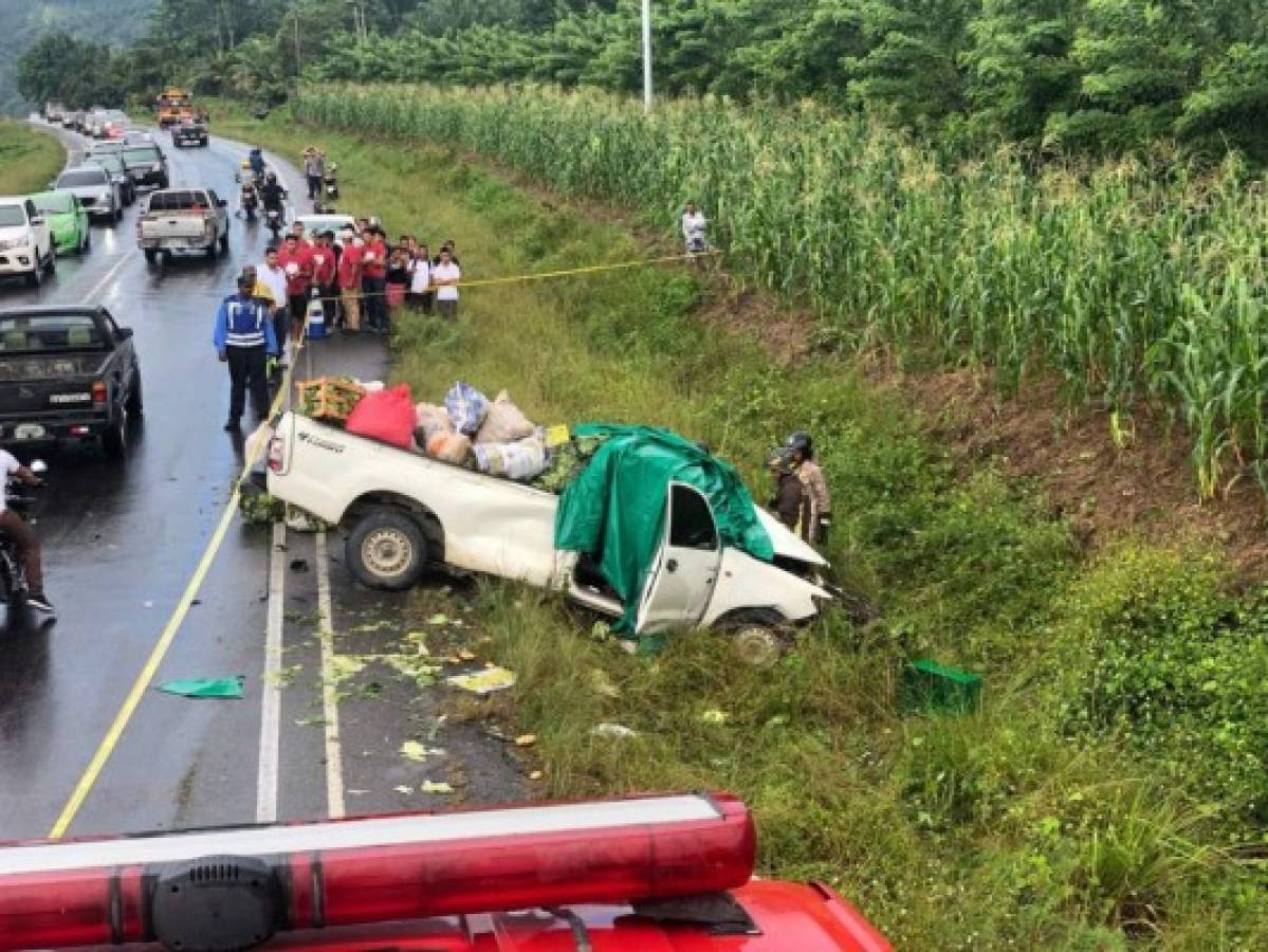 Un muerto y dos heridos dejó accidente vehicular en carretera que conduce a El Progreso