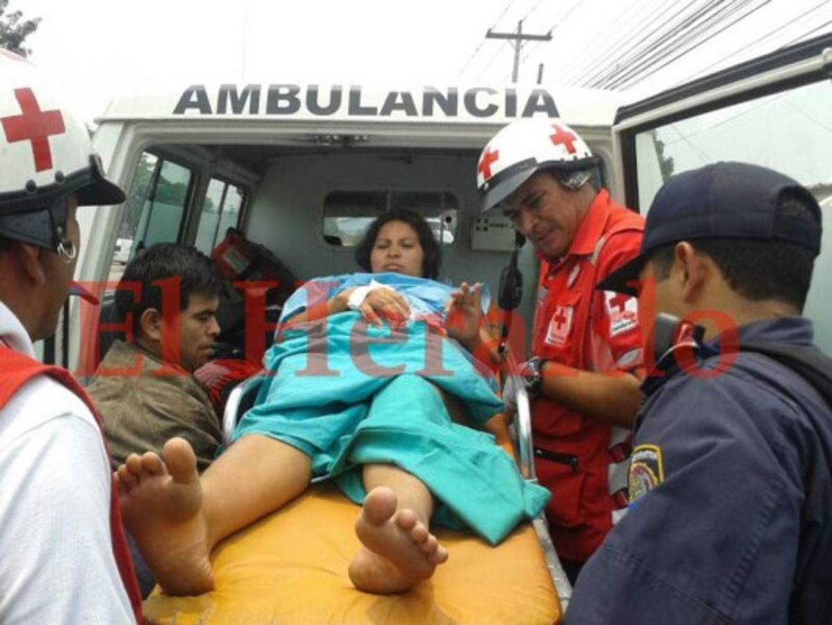 Hondureña da a luz frente a posta policial