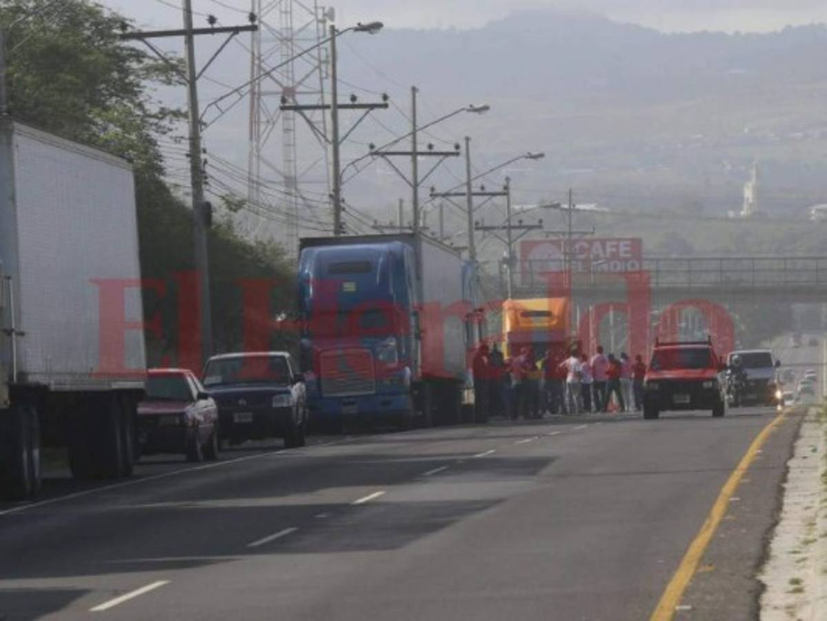 Conductores de carga pesada nuevamente realizan paro de transporte en Honduras