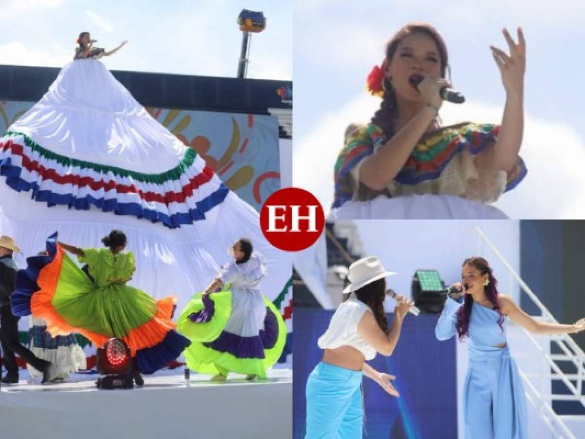 Carisma, talento y folclor: Angie Flores y su show artístico en el Bicentenario