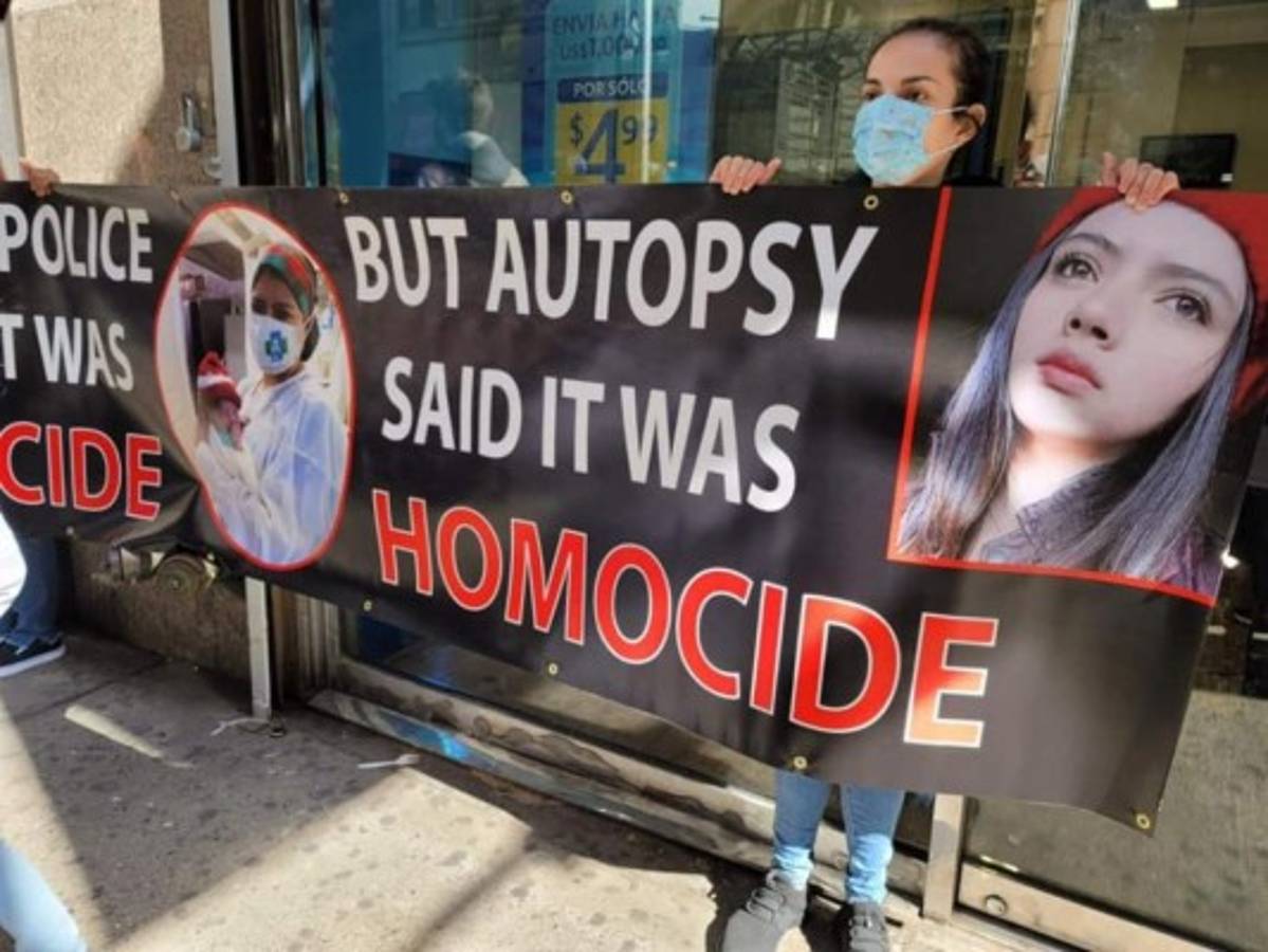 El plantón frente a la sede hondureña duró varias horas. Foto: Cortesía