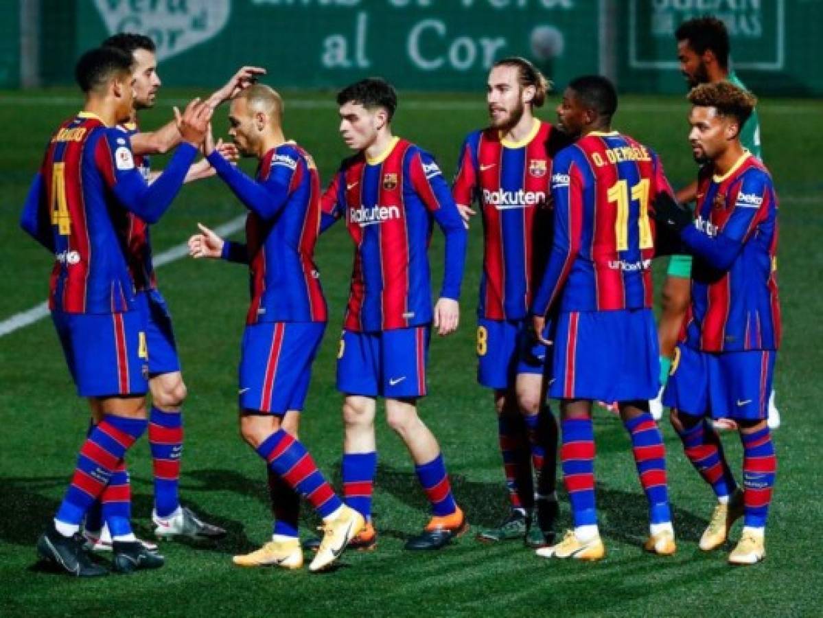 Barcelona sufre para clasificar a octavos de final en la Copa del Rey