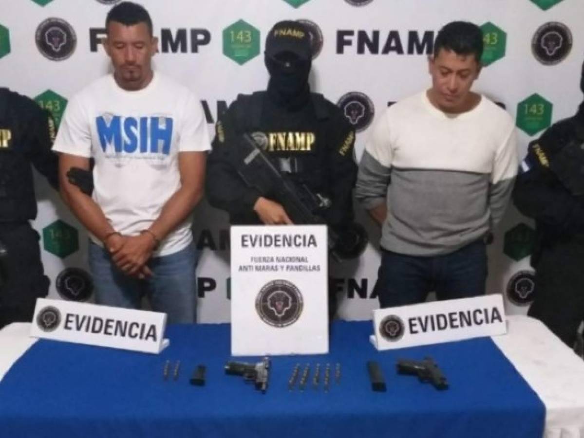 Detienen a miembros de la Mara Salvatrucha denominados de 'alta peligrosidad'