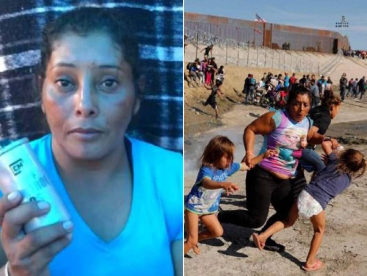 Madre hondureña que fue gaseada en la frontera de Tijuana relata el pánico que sintió