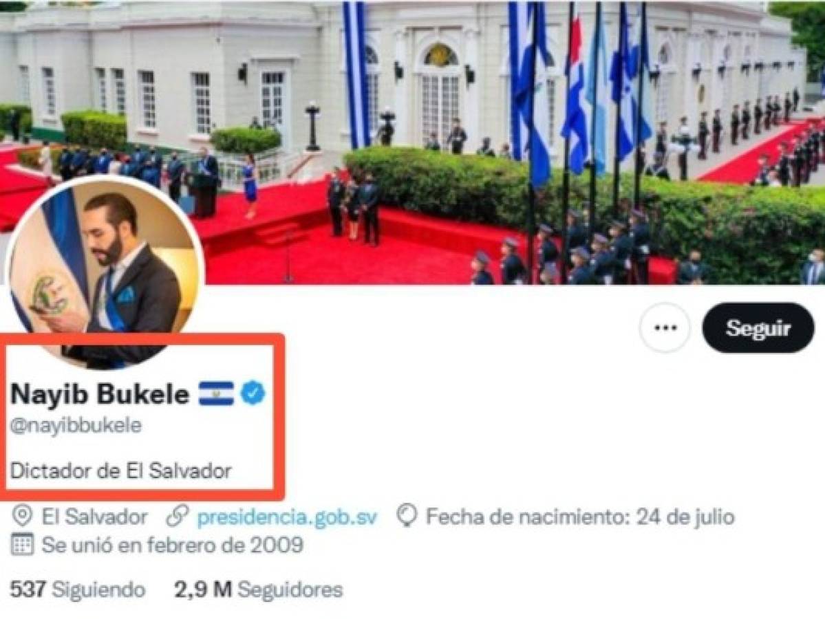 Bukele se autodenomina 'Dictador de El Salvador' y causa polémica en Twitter