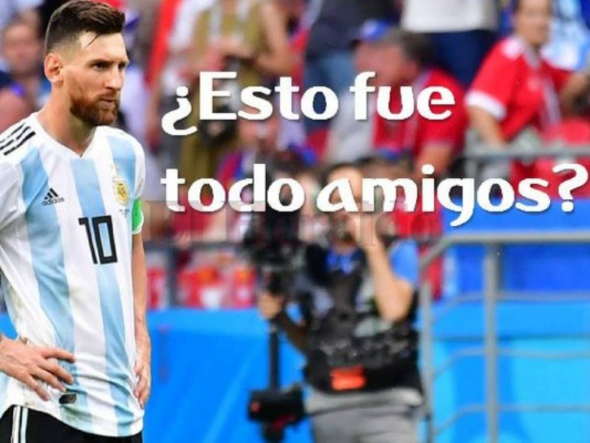Messi de falso nueve a eliminación real con Argentina en Rusia 2018