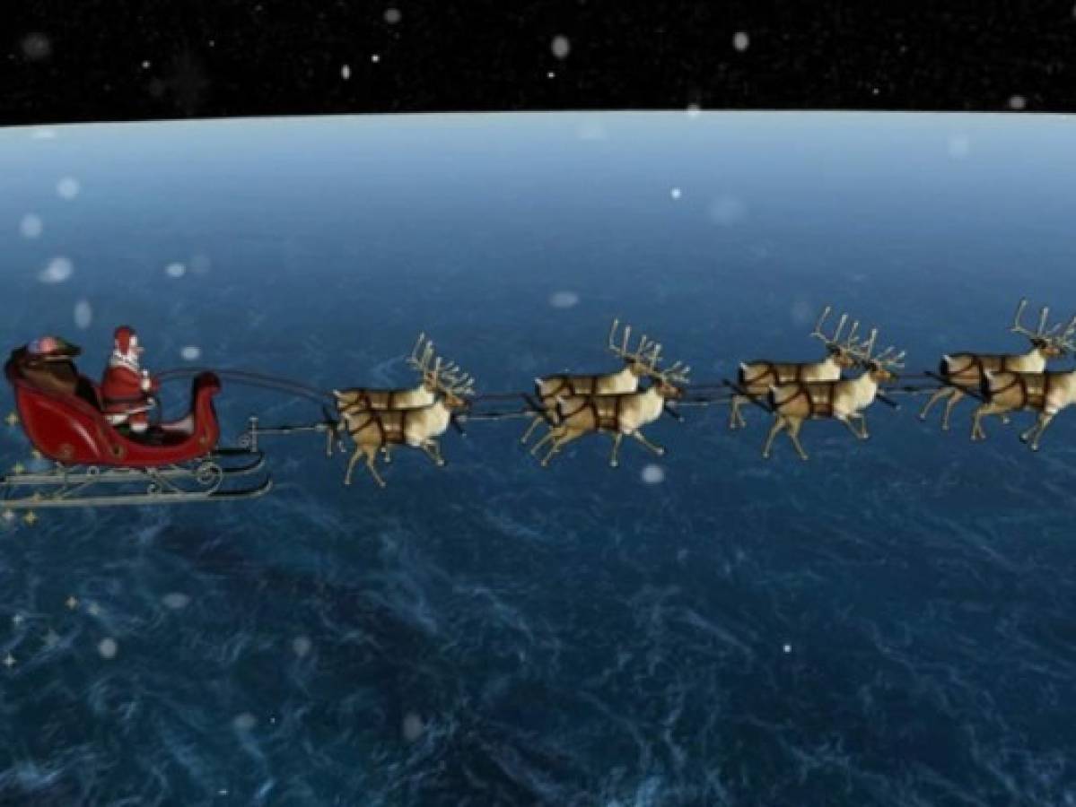 Papá Noel comenzó su gira mundial, según un sitio web que rastrea sus movimientos  