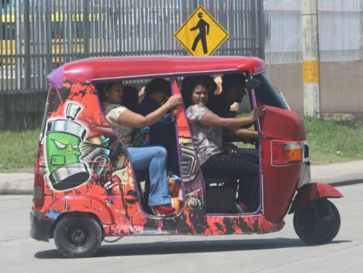 Delimitarán las áreas de operación de las mototaxis en la capital de Honduras