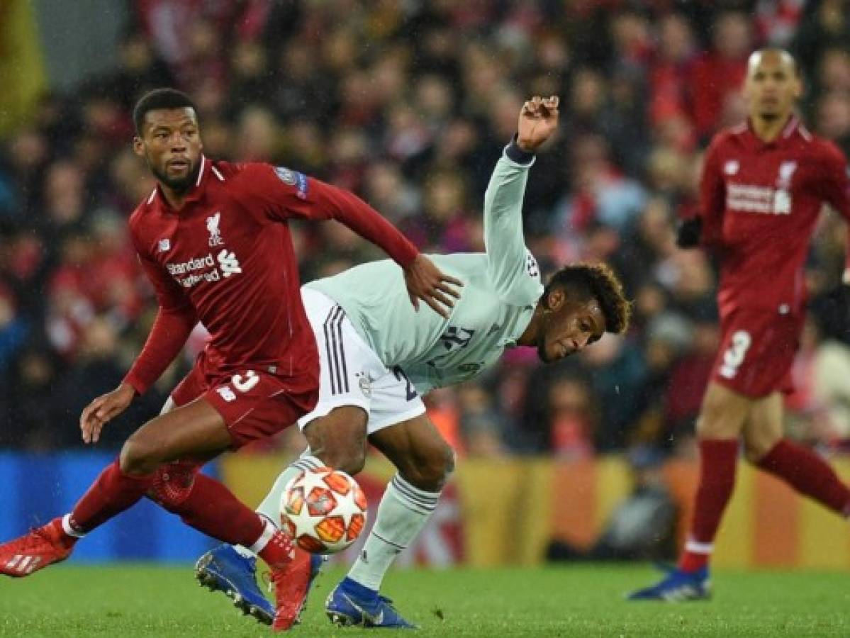 Bayern Munich logra valioso empate en Liverpool en la ida de octavos de la Champions