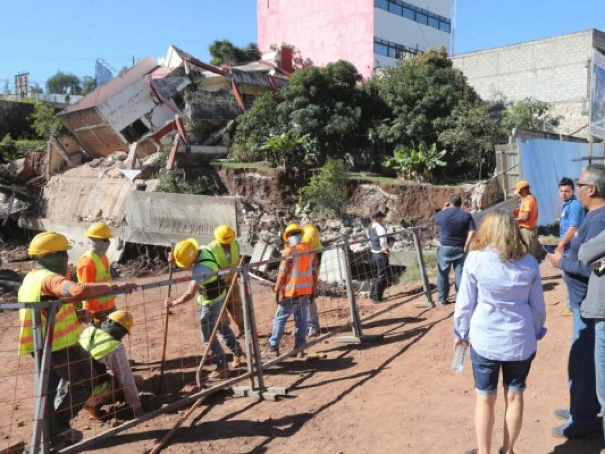 Se desmoronó casa en la colonia Tepeyac de Tegucigalpa