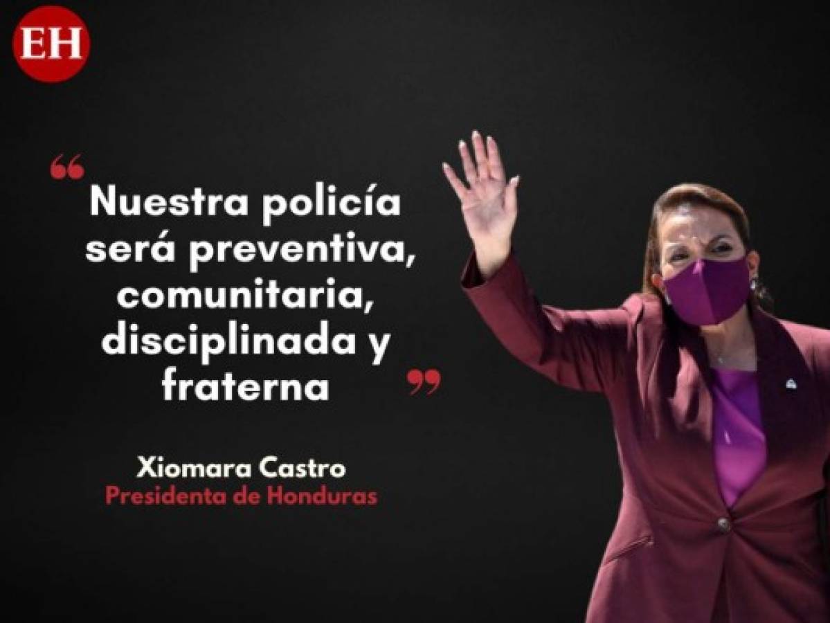 Las frases destacadas de Xiomara Castro en su investidura