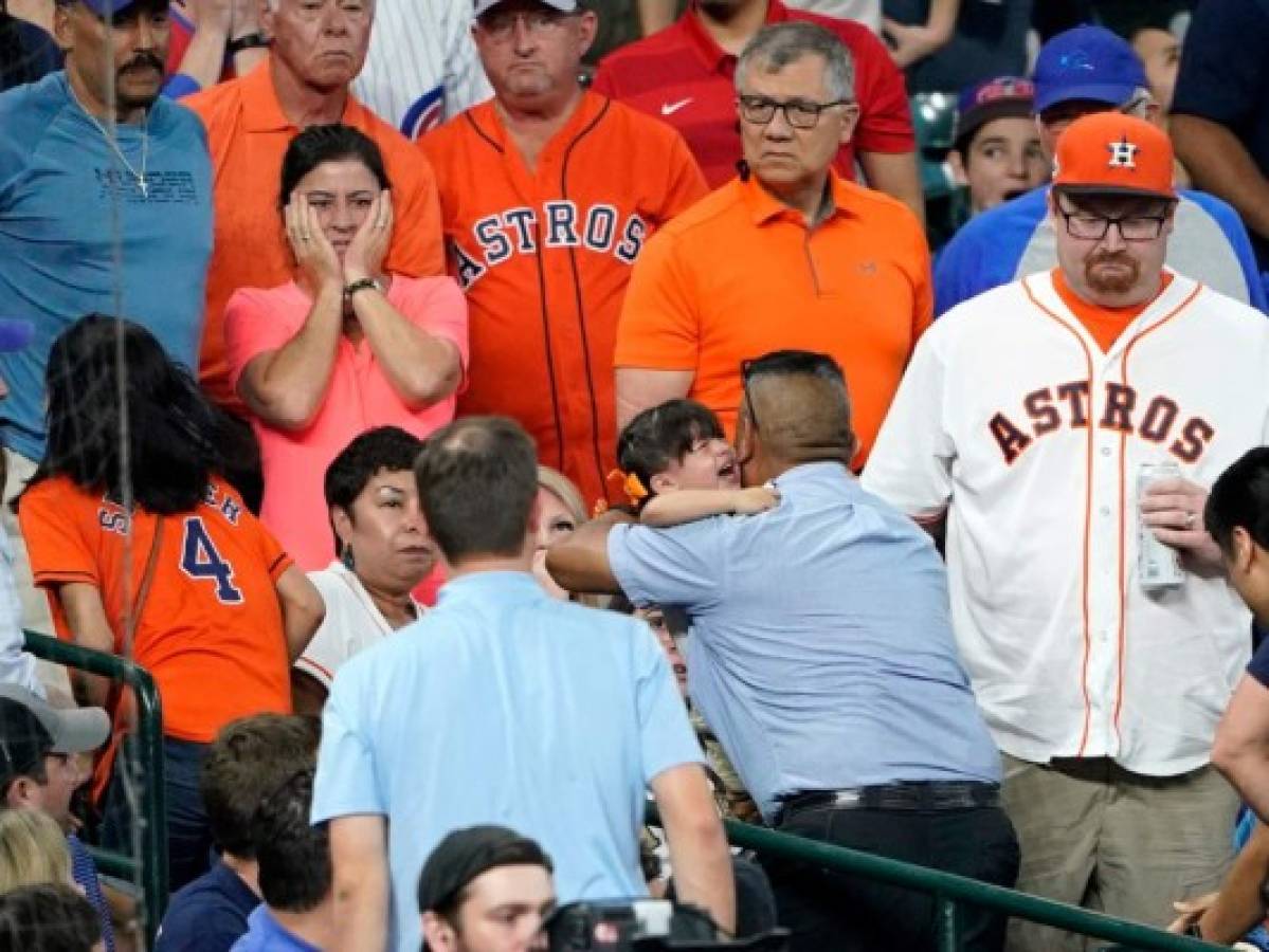 Niña de dos años sufrió lesión cerebral por pelotazo en juego de los Astros de Houston