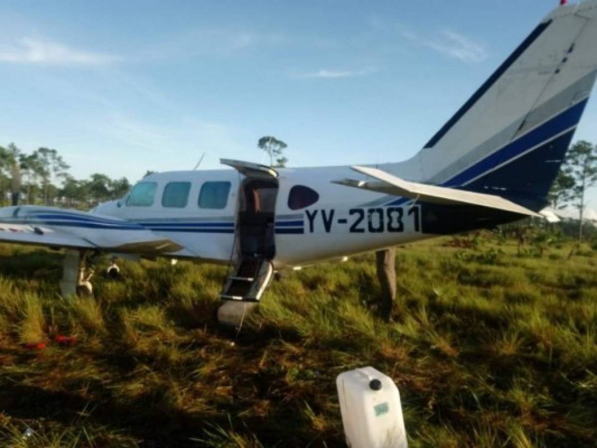 Interceptan otra narcoavioneta en Gracias a Dios; la segunda en octubre