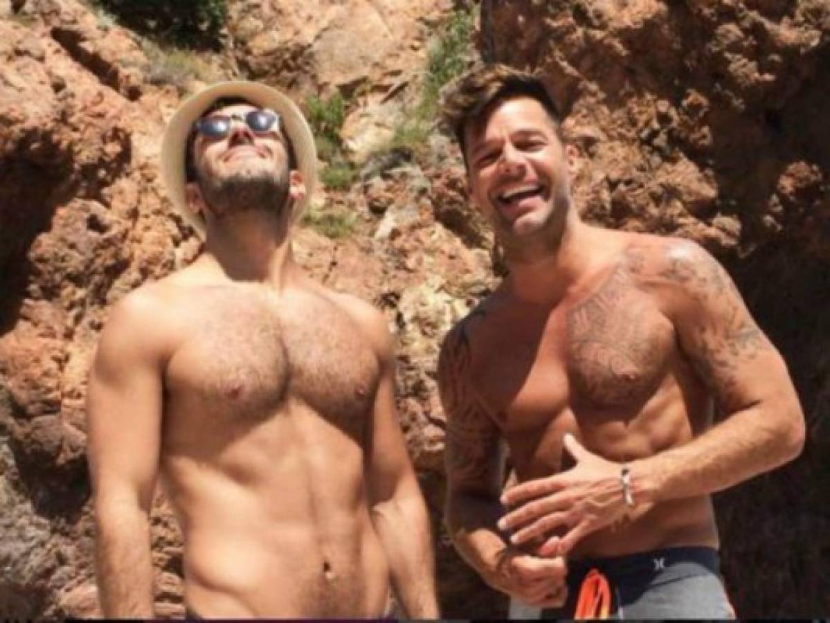 Jwan Yosef junto a su prometido Ricky Martin. Foto tomada de Instagram