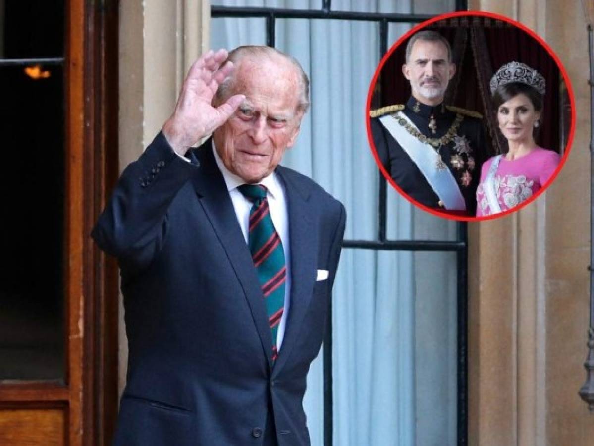 Reyes de España recuerdan 'legado de servicio' al Reino Unido del príncipe Felipe