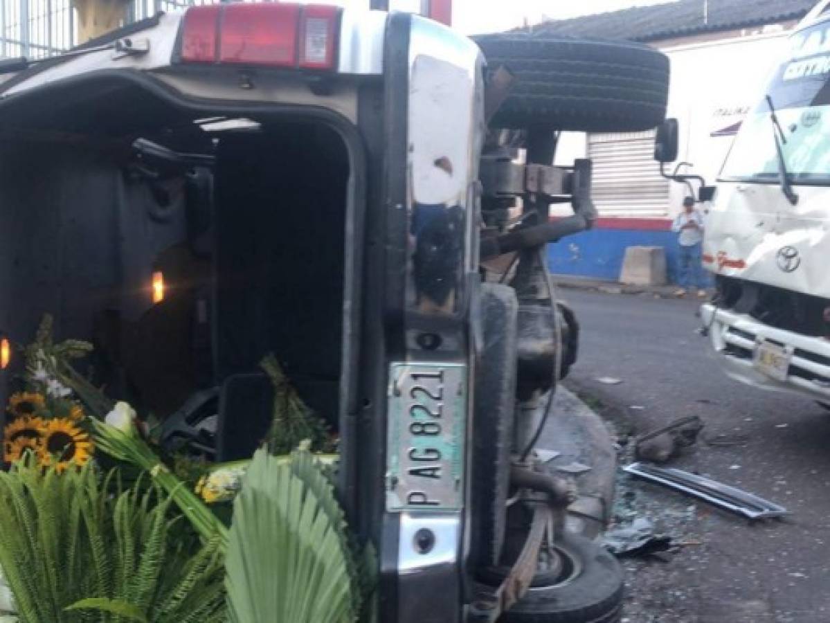 En el accidente de Comayagüela no se reportaron lesionados.