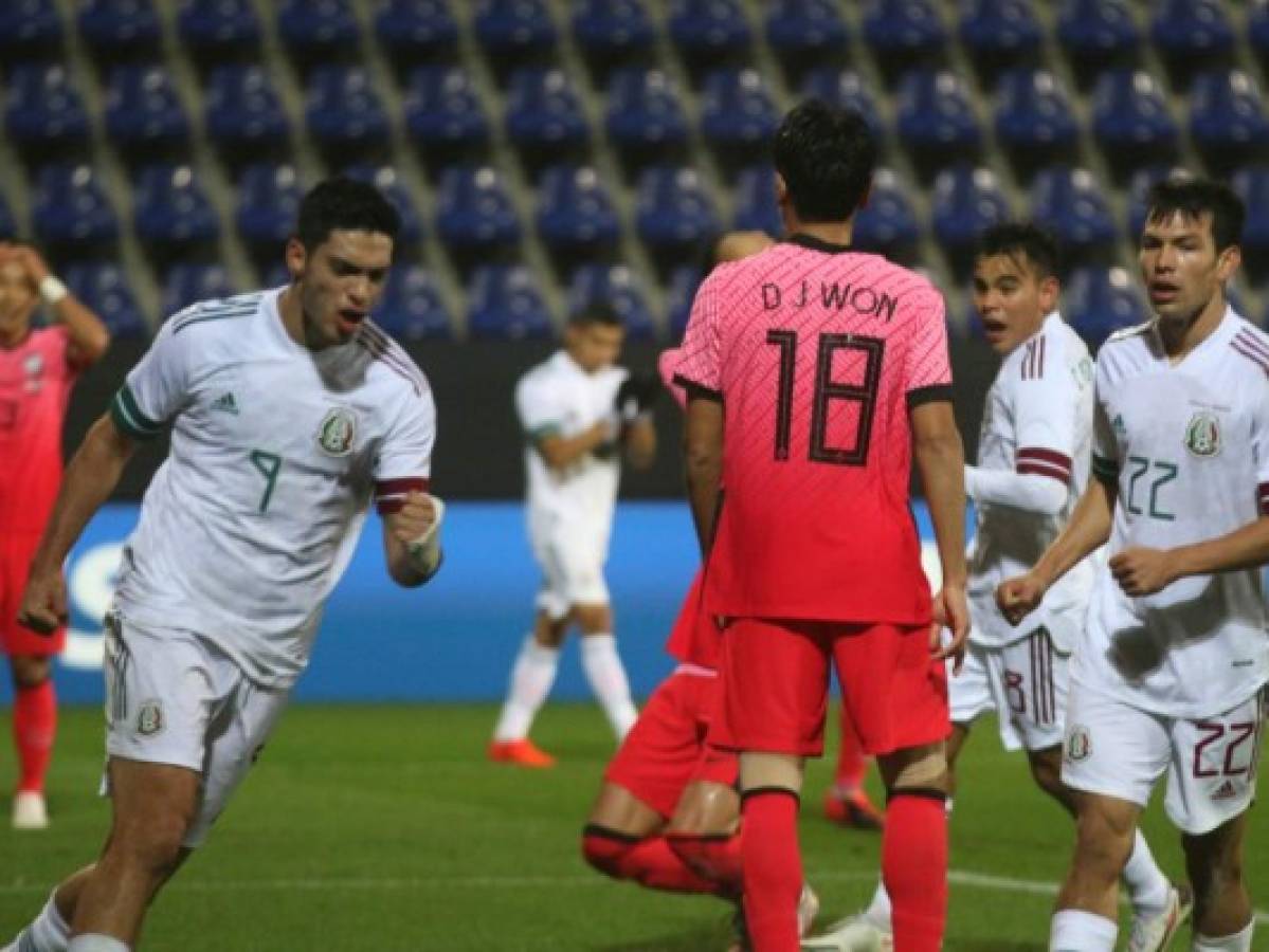 México remonta y vence 3-2 a Corea del Sur, pese a contagios de covid  