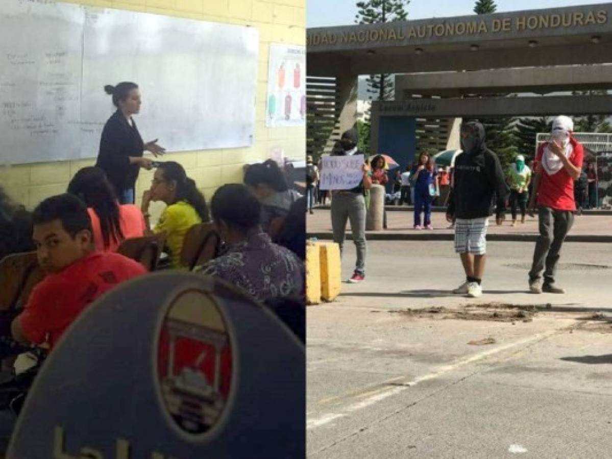 Suspenden clases en la UNAH por paro nacional de transporte