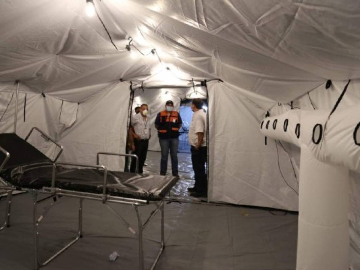 Cortés: 5.5 millones de lempiras costó hospital móvil para 20 pacientes con Covid-19