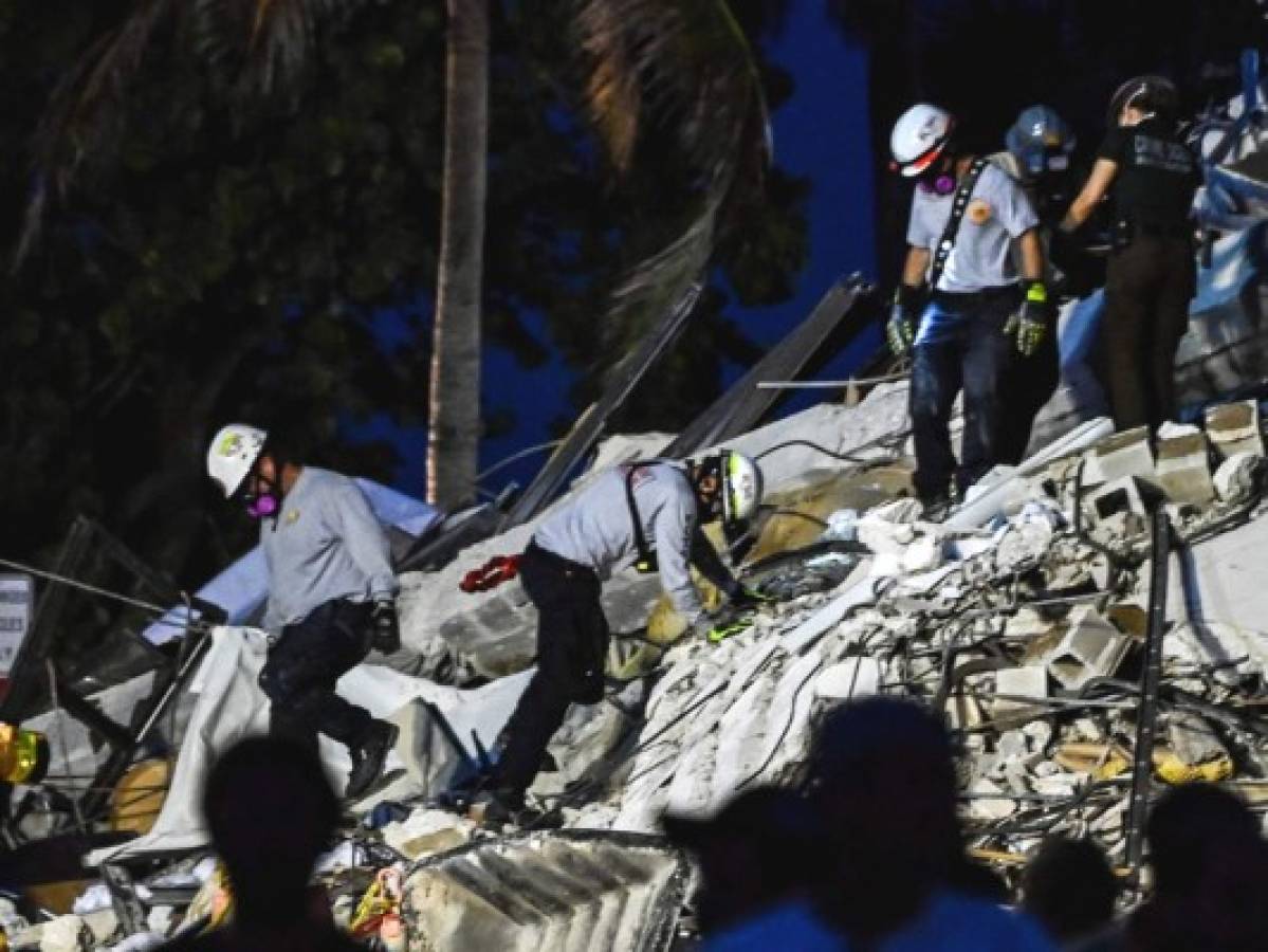 Derrumbe en Miami: Ya suman cuatro muertos y 159 desaparecidos