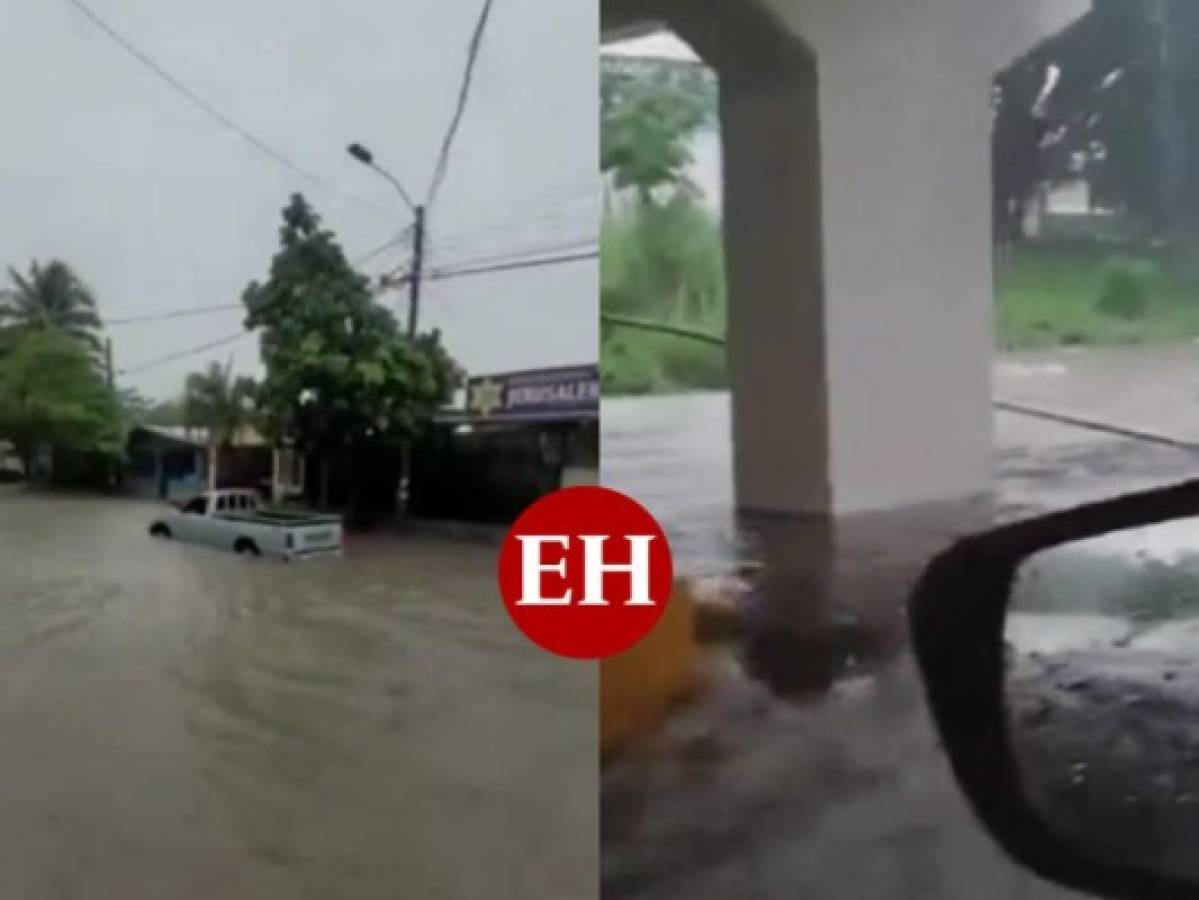 Lluvias dejan inundaciones en la zona norte de Honduras