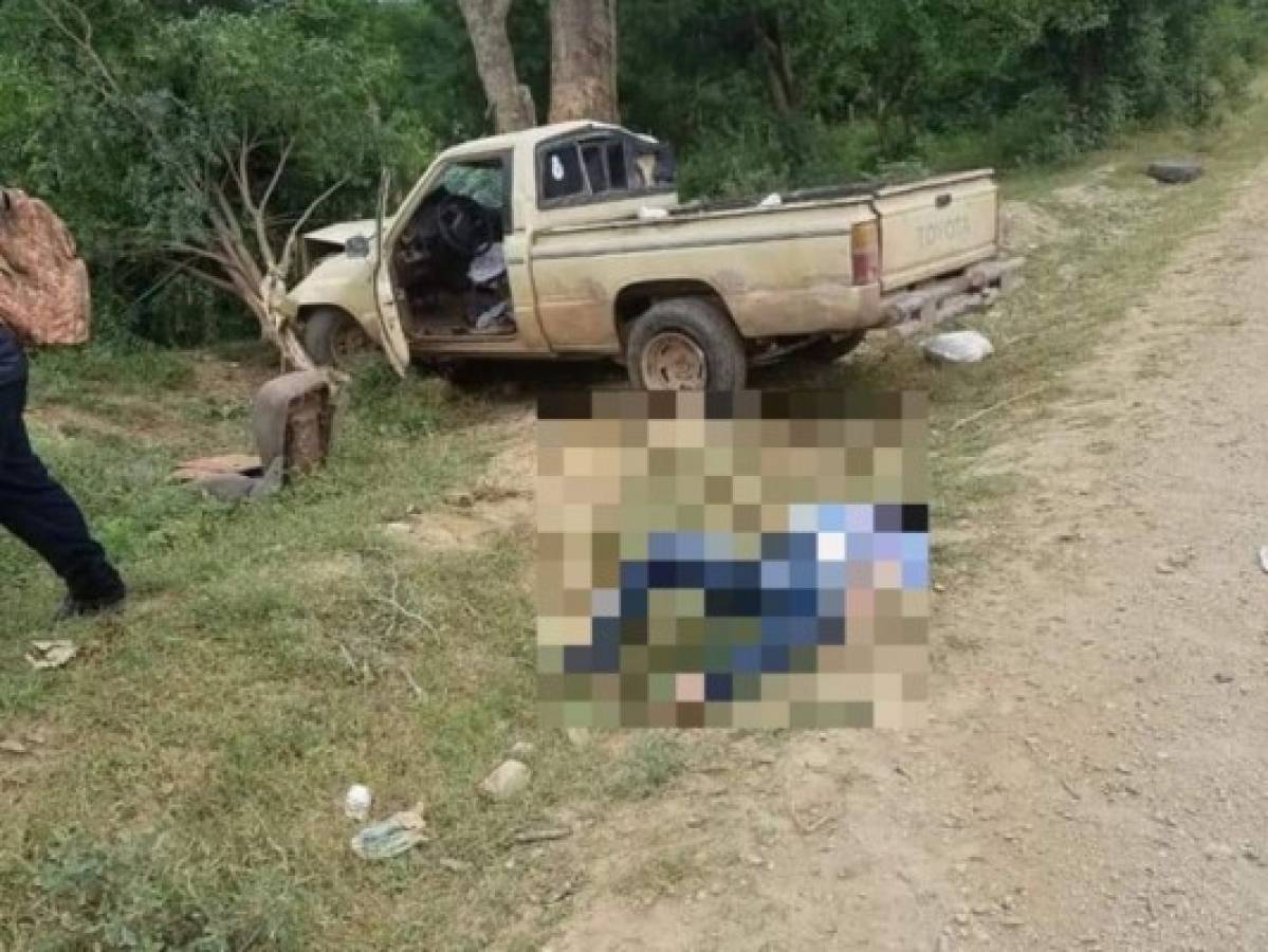 Una mujer muerta y dos heridos deja aparatoso accidente vial en Yoro