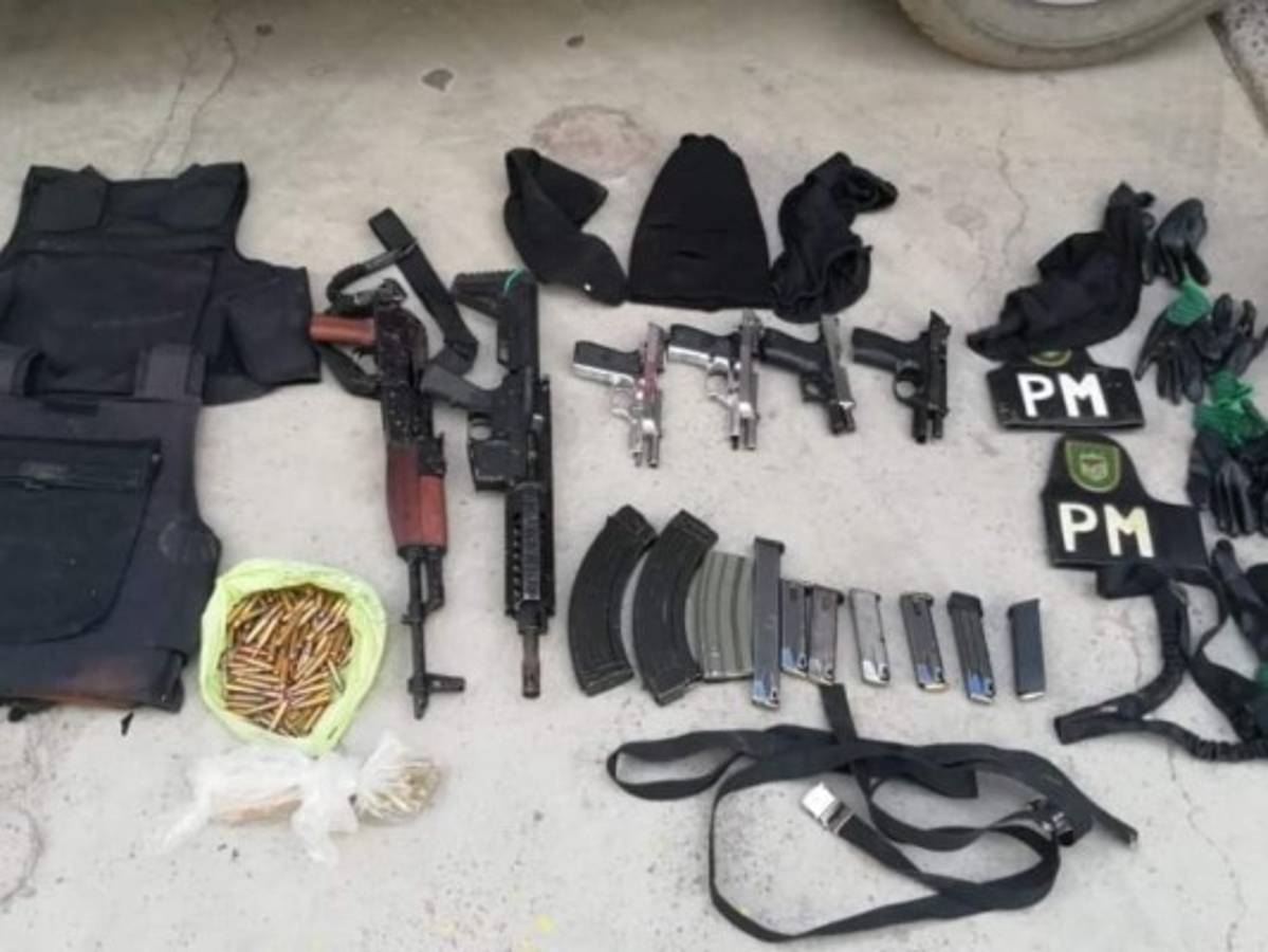Caen cinco personas con armas de grueso calibre en la capital