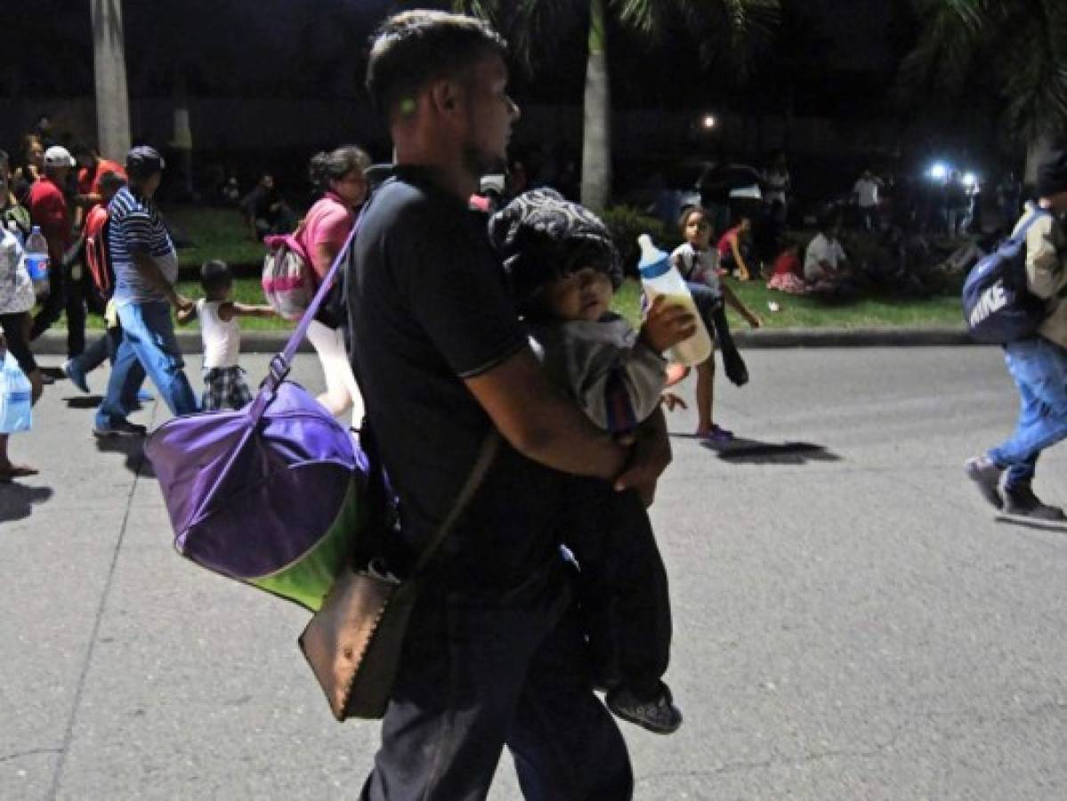 Menores no acompañados que viajen en la caravana serán enviados a centros de protección
