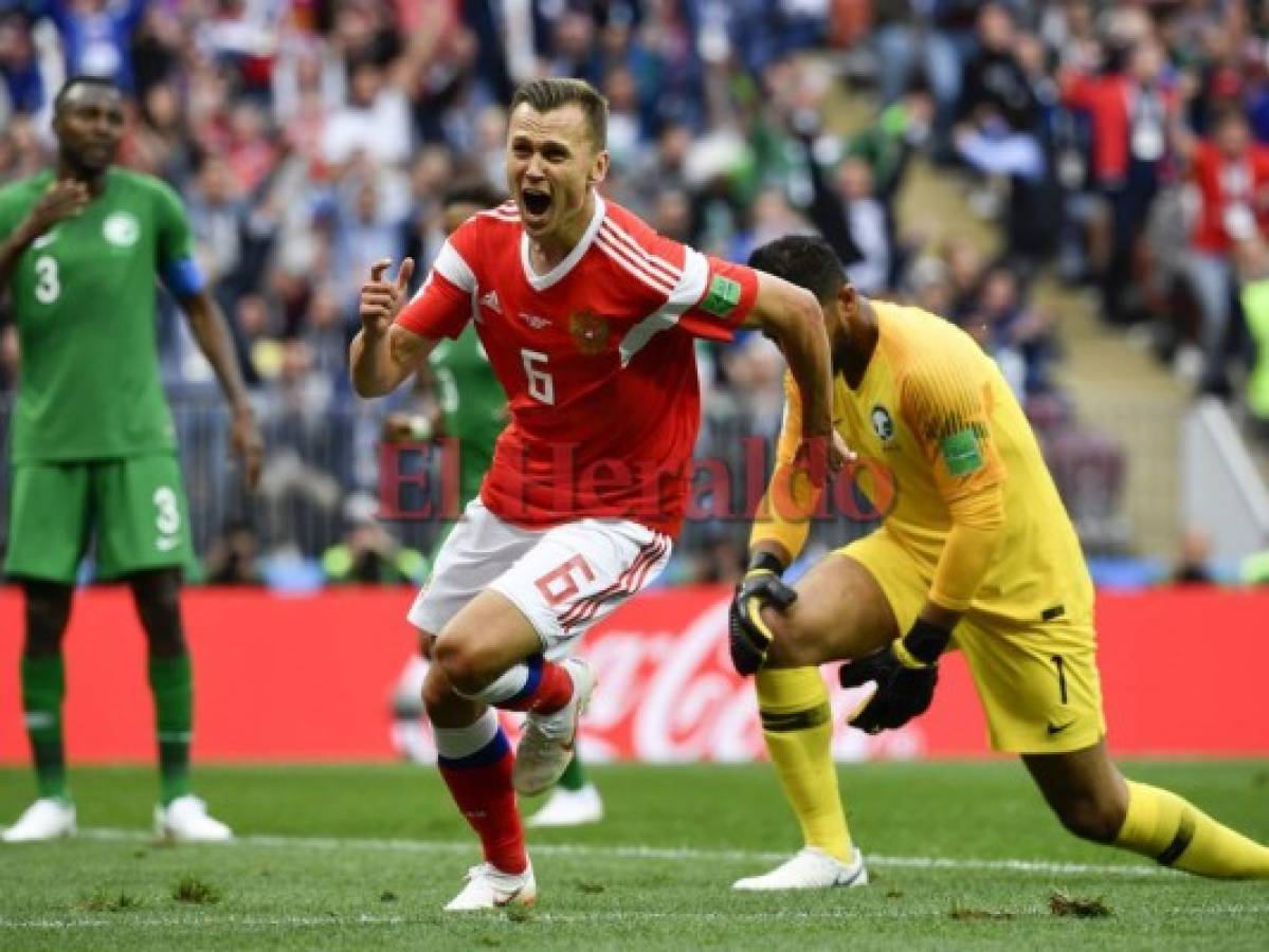 Goleada de Rusia contra Arabia Saudita de 5-0 en la apertura del Mundial