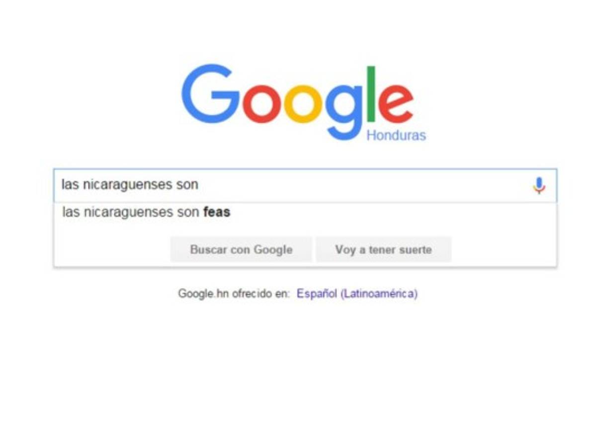 Esto es lo que Google 'sugiere' de los centroamericanos cuando hacés una búsqueda
