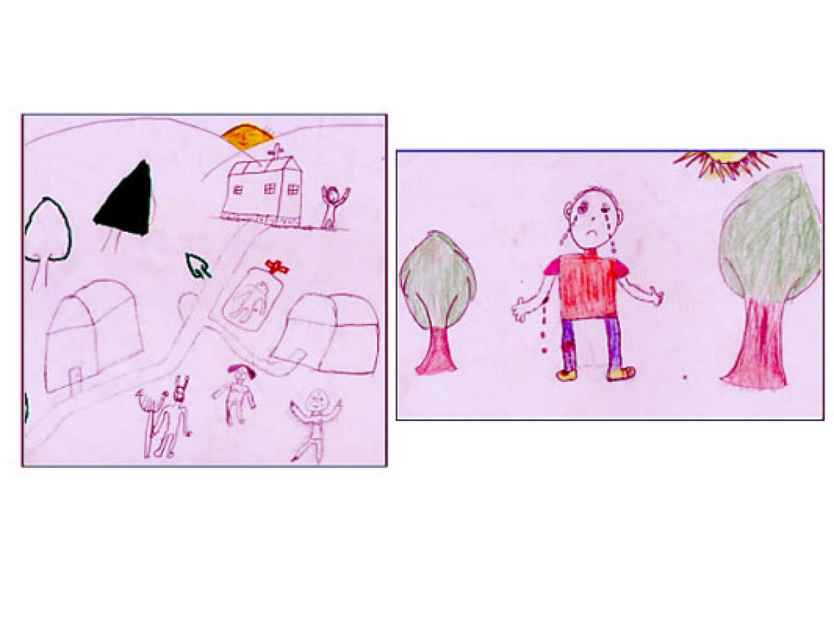 Niños del Bajo Aguán dibujan muerte y desalojos