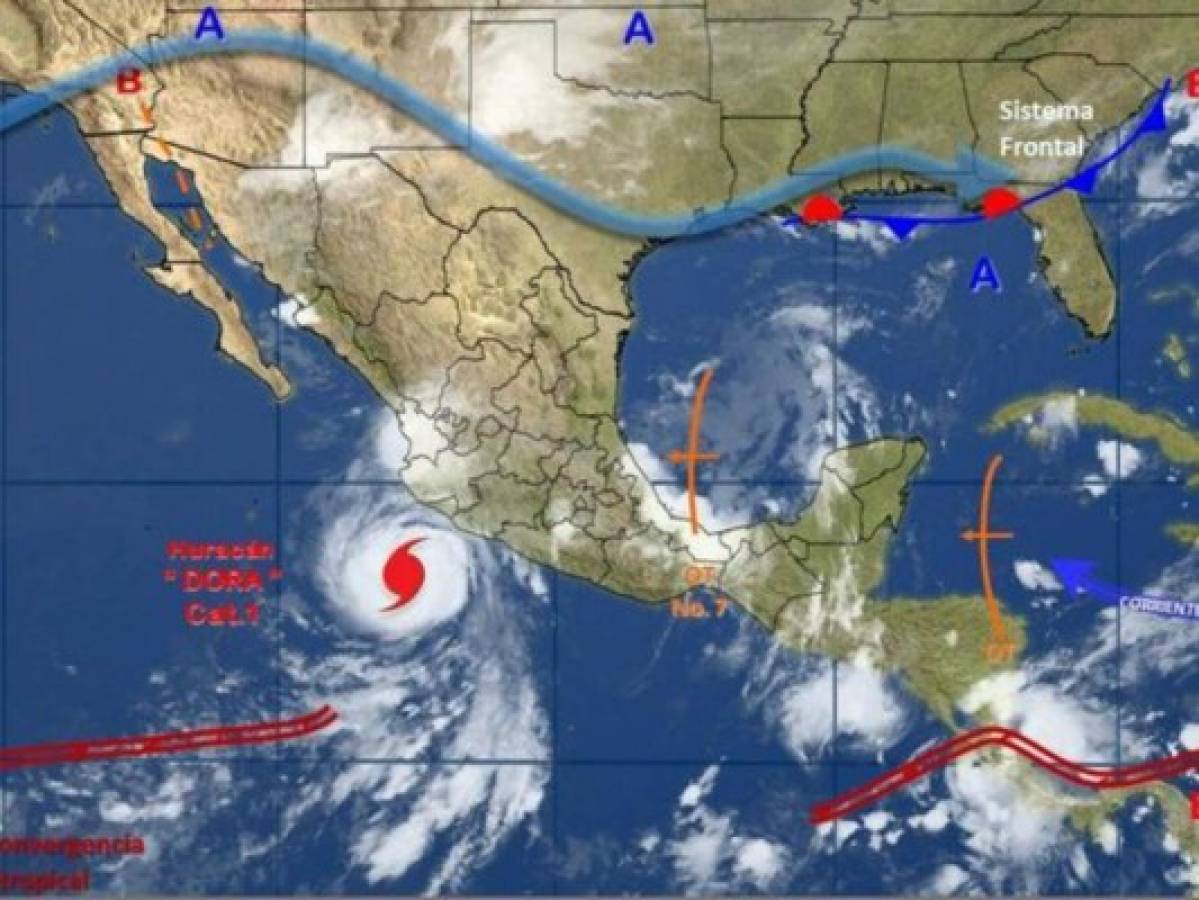 El huracán Dora se forma en el Pacífico cerca de México