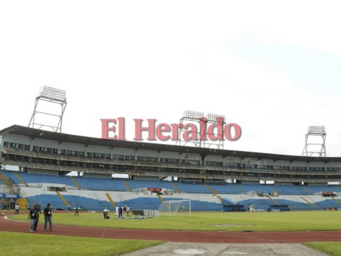 El estadio Olímpico es retocado a horas del Honduras vs México