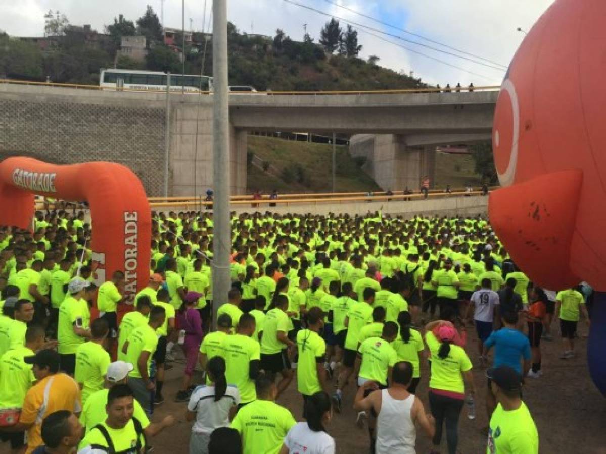 Policía realiza maratón por los niños con cáncer