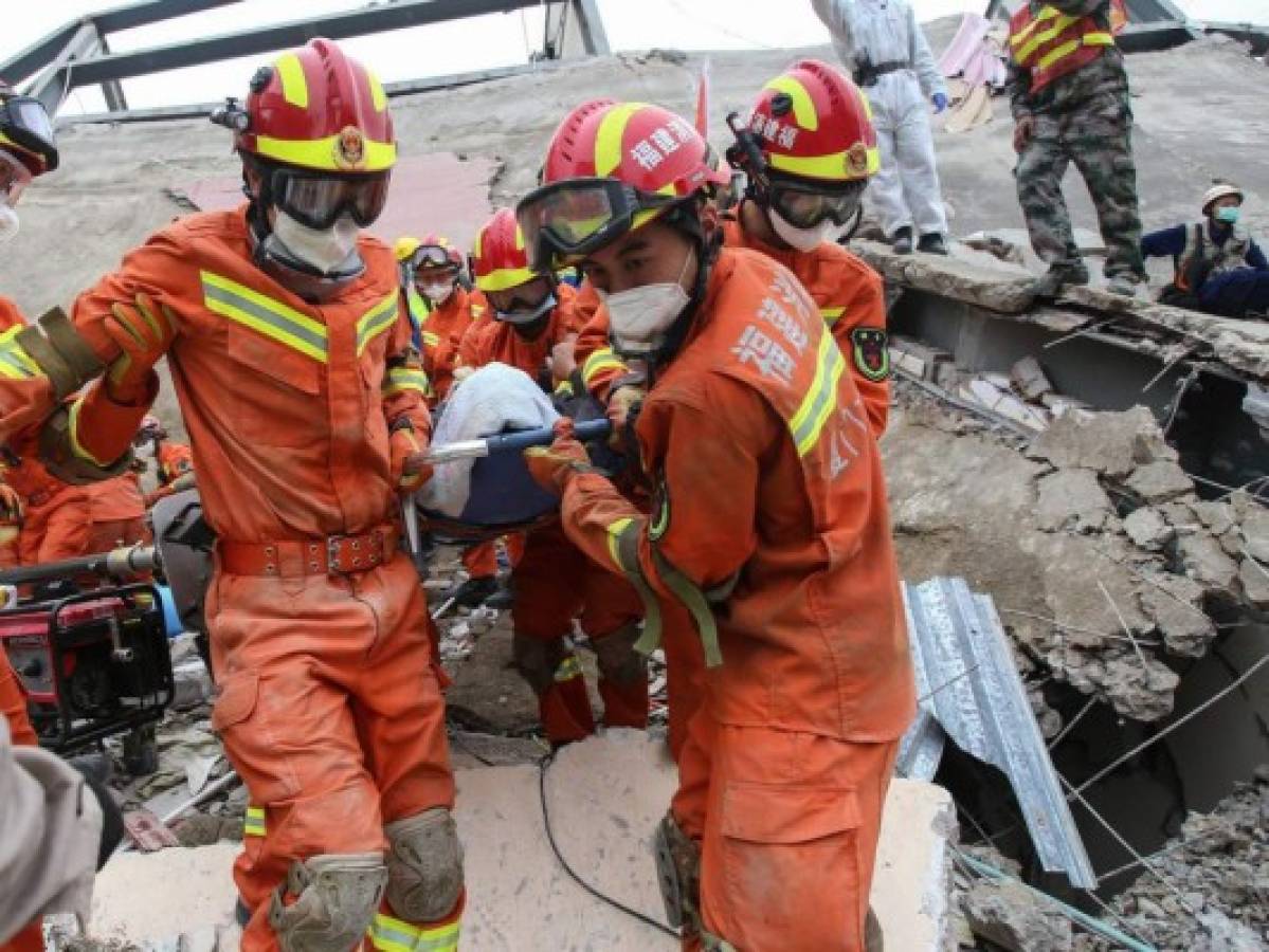 Diez muertos tras derrumbe en hotel usado para cuarentena en China