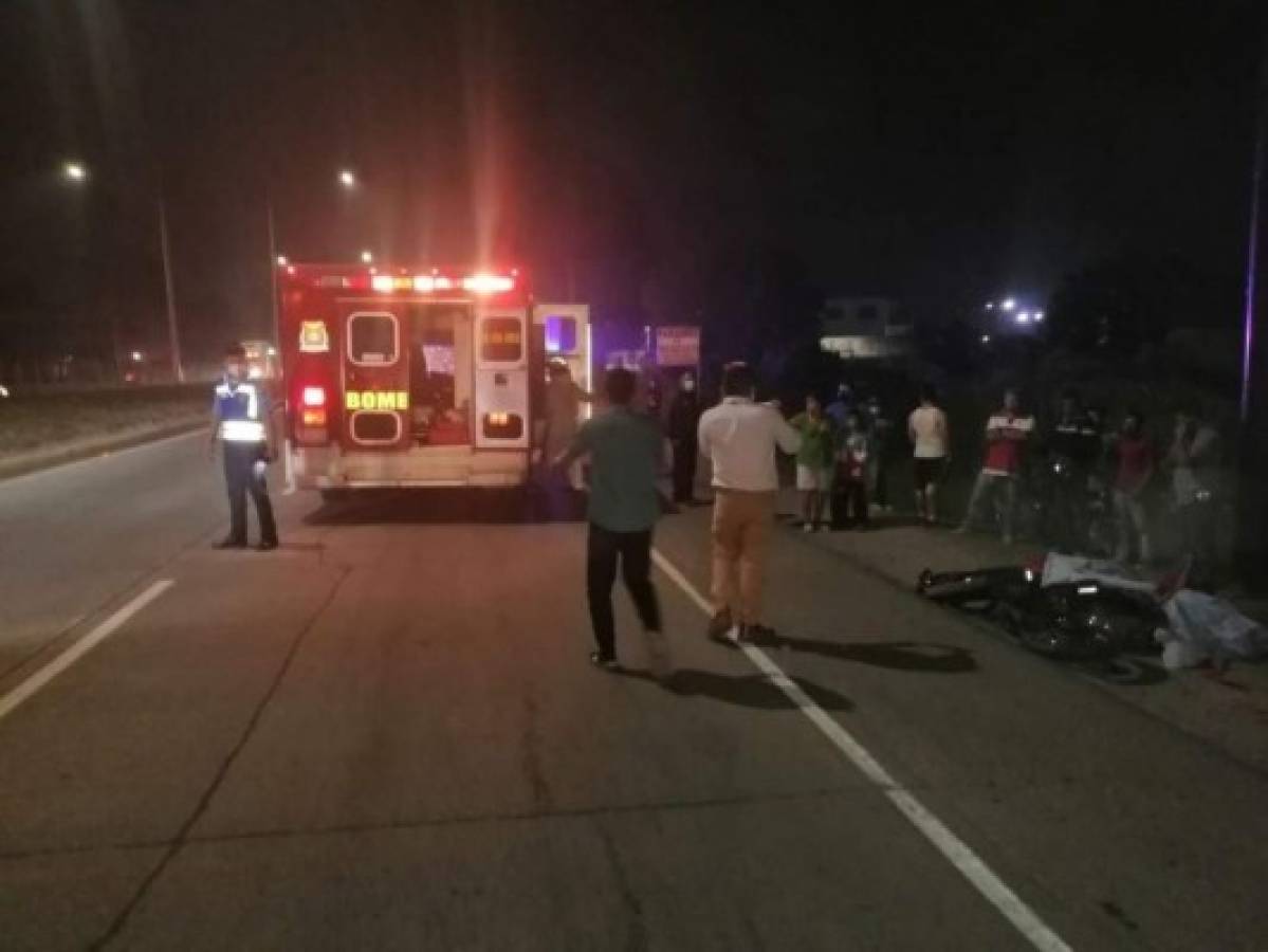 Muere motociclista tras impactar contra una rastra en Siguatepeque