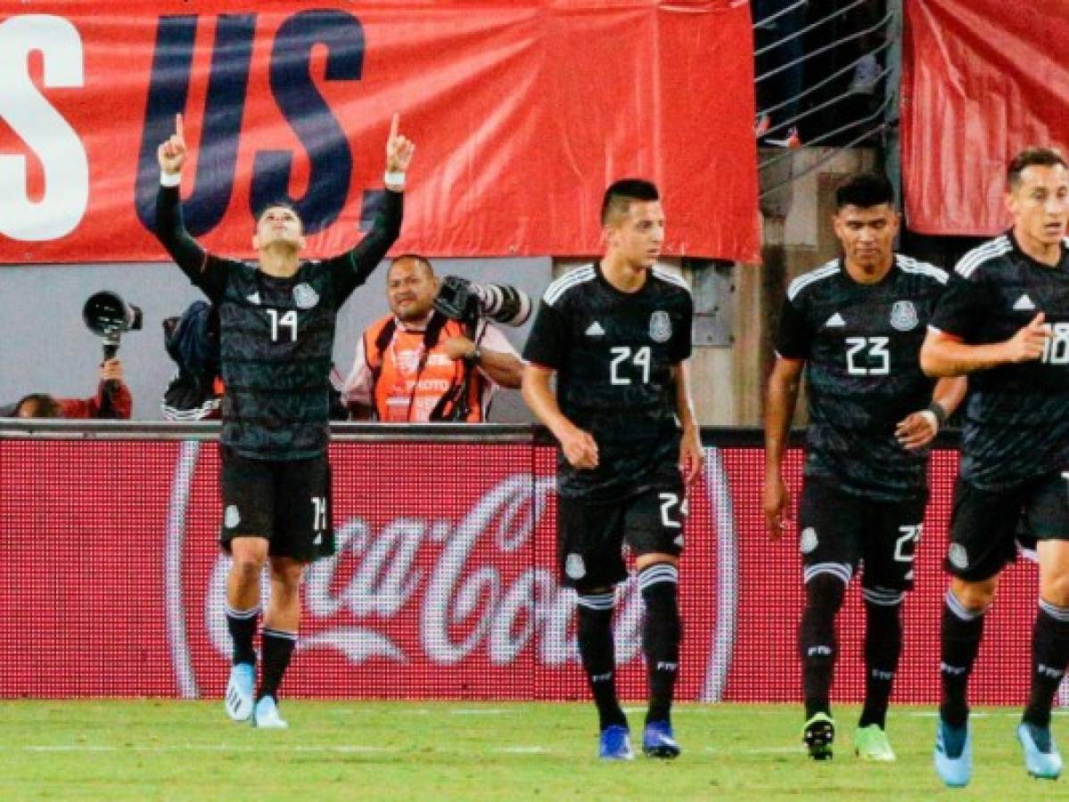 México golea 3-0 a Estados Unidos en partido amistoso