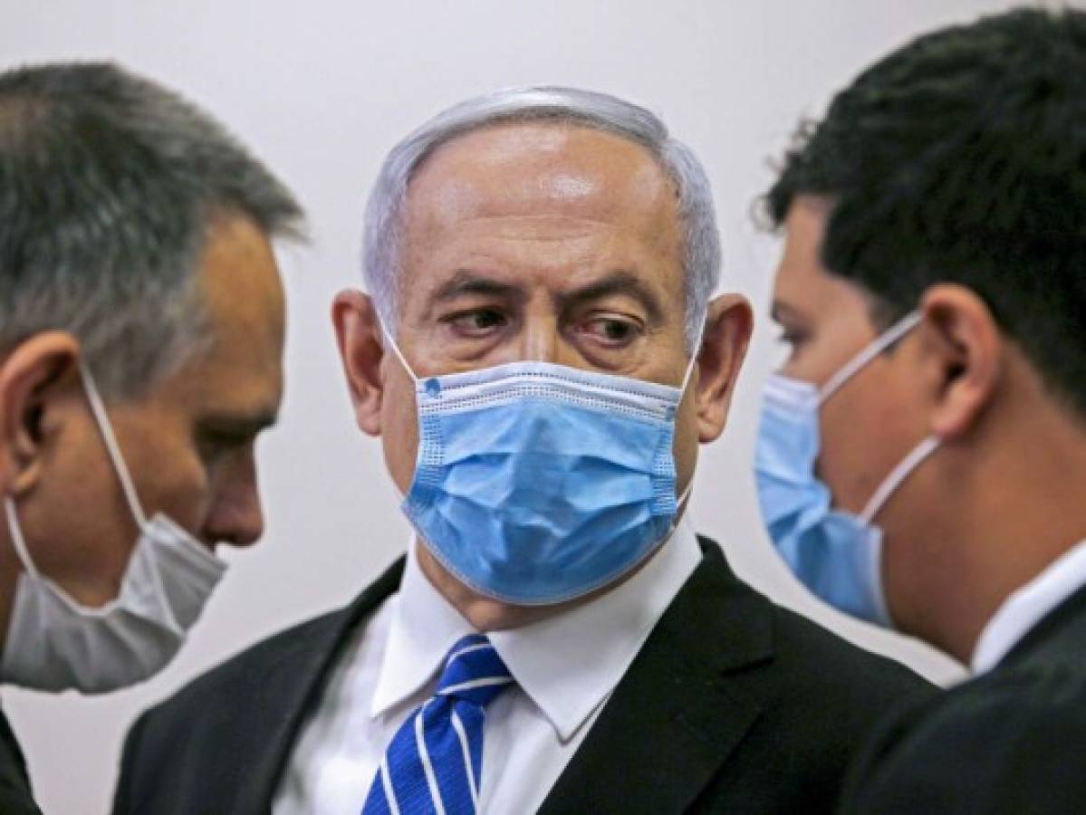 Netanyahu, combativo en la primera jornada de su juicio por corrupción