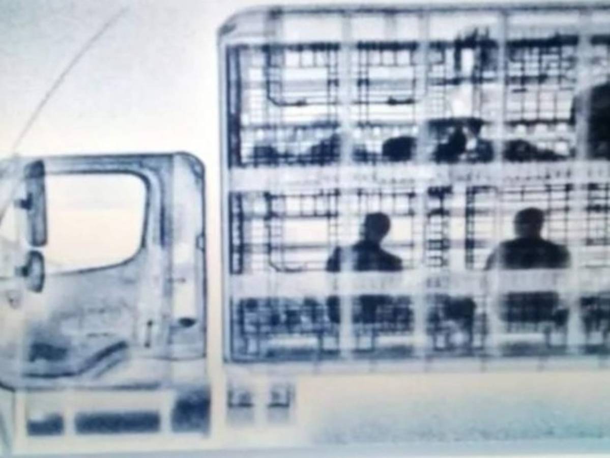 Con rayos X detectan a migrantes hondureños que viajaban hacinados en un camión en Zacatecas