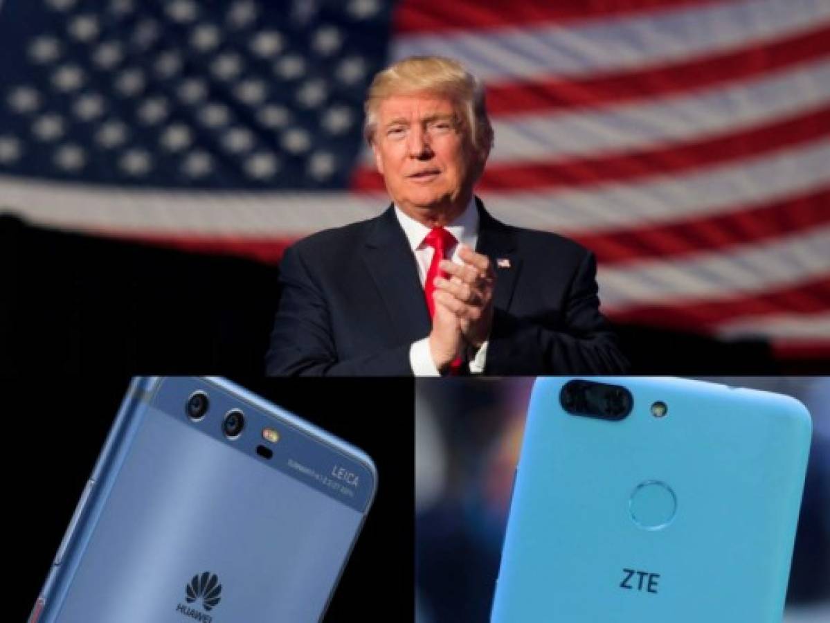 Trump, contra las marcas chinas, prohíbe usar dispositivos Huawei y ZTE