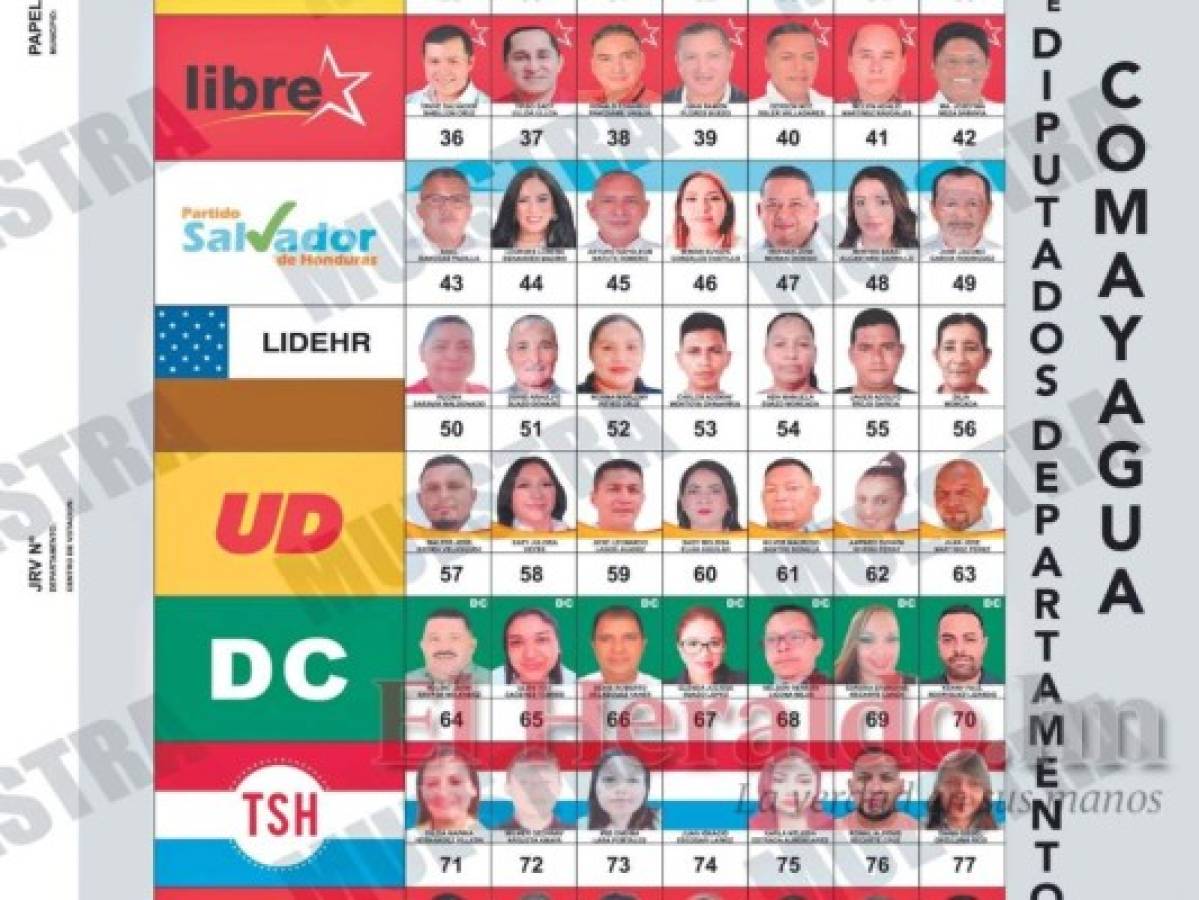 Casi 100 candidatos luchan por siete diputaciones en Comayagua