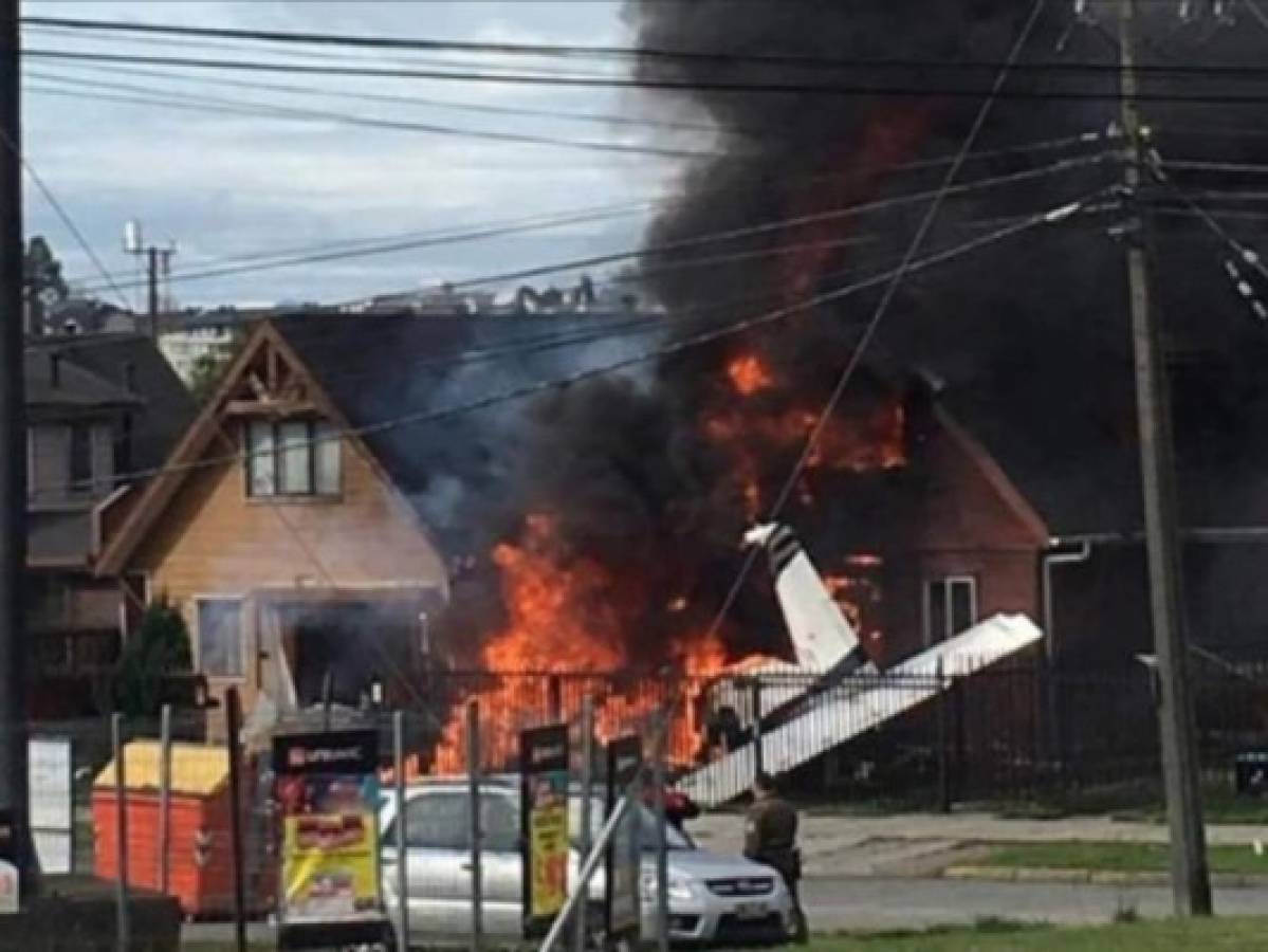 Seis muertos tras caer una avioneta sobre una casa en Chile