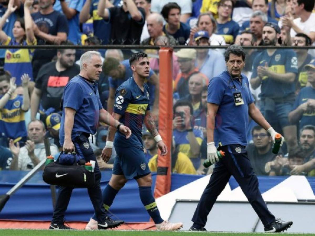 Cristian Pavón desgarrado en duda para final de Libertadores River-Boca en Argentina