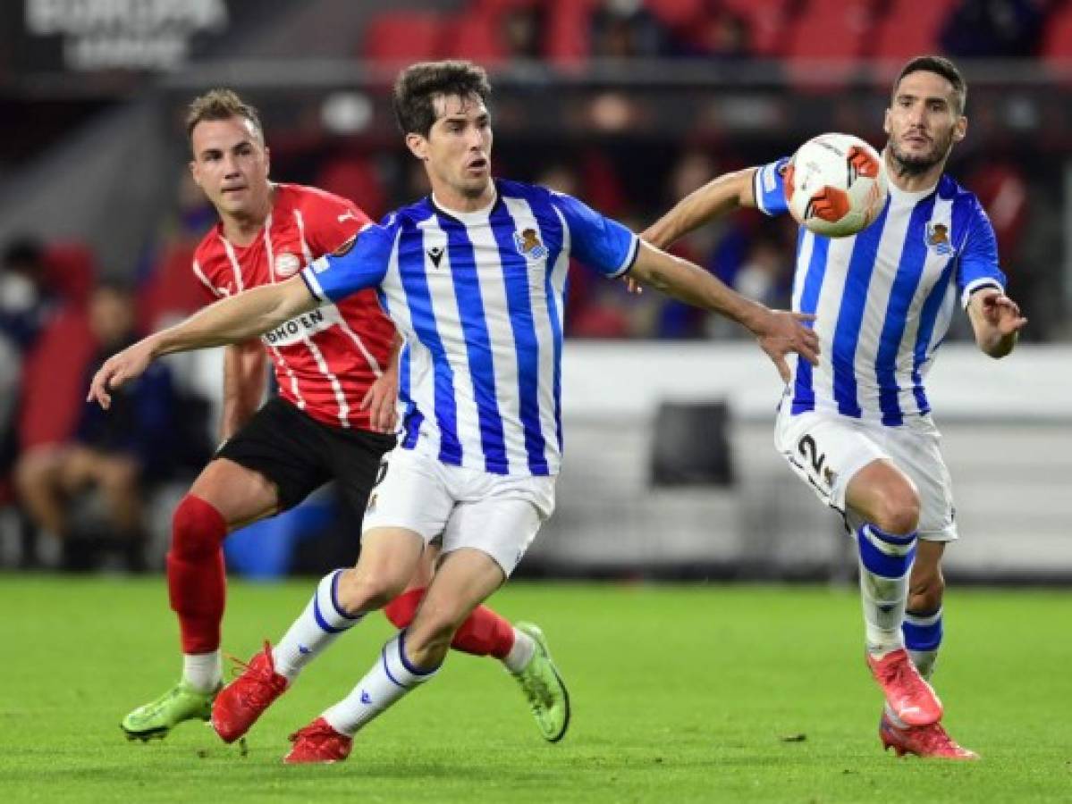 La Real Sociedad empata 2-2 en visita al PSV en la Europa League