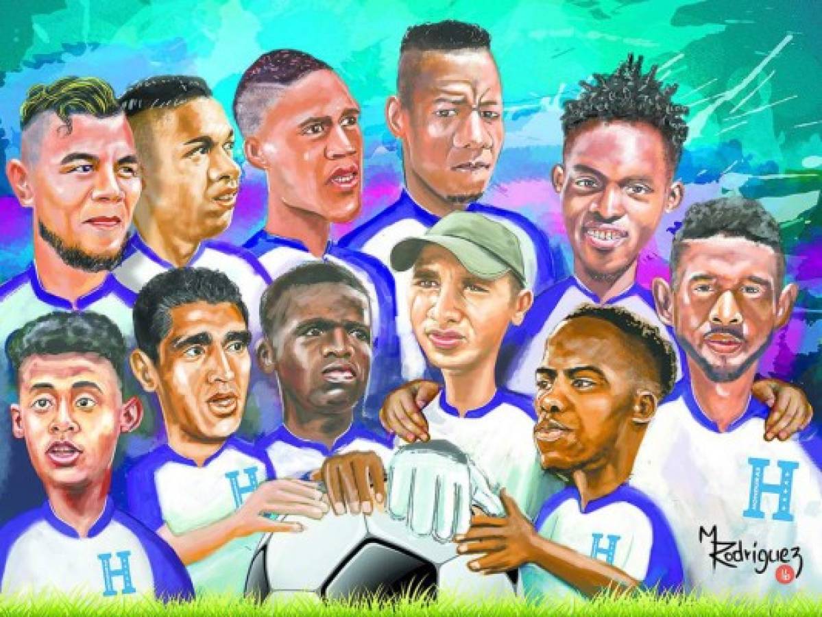 La nueva generación de la Selección de Honduras que busca clasificar al Mundial de Rusia 2018.