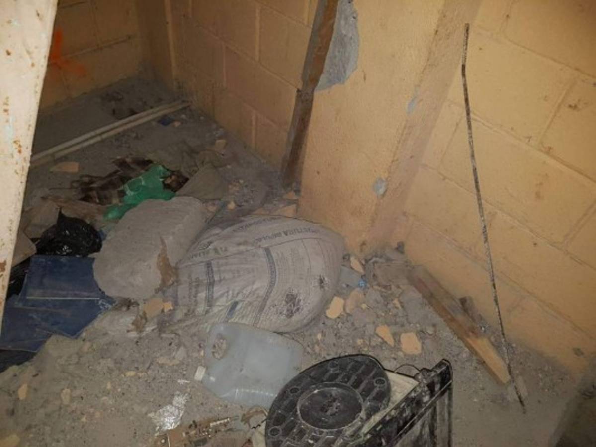 Estas son las osamentas y armas halladas dentro de módulo Escorpión de Támara