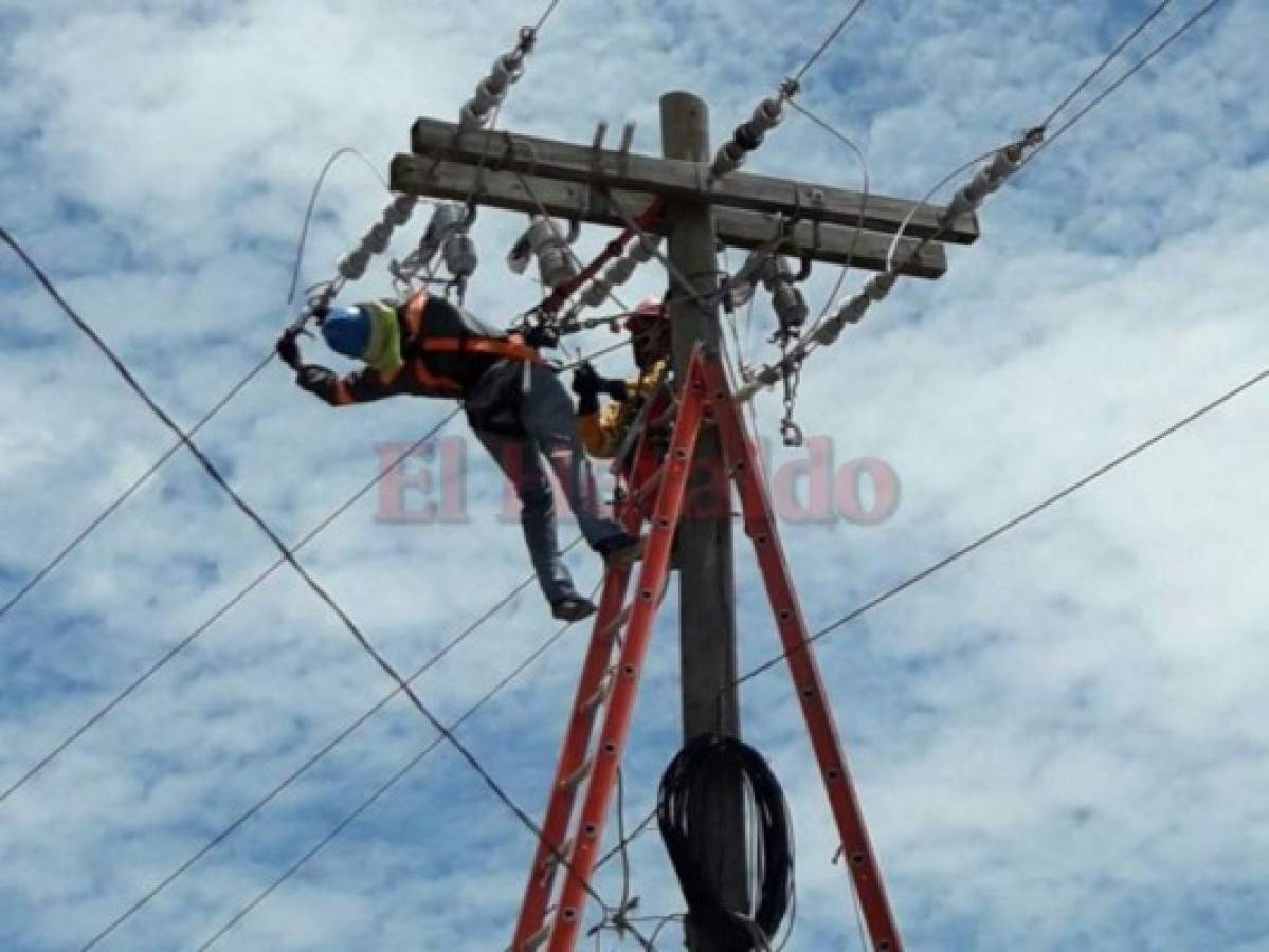 Anuncian suspensión de energía eléctrica para varias colonias de Honduras