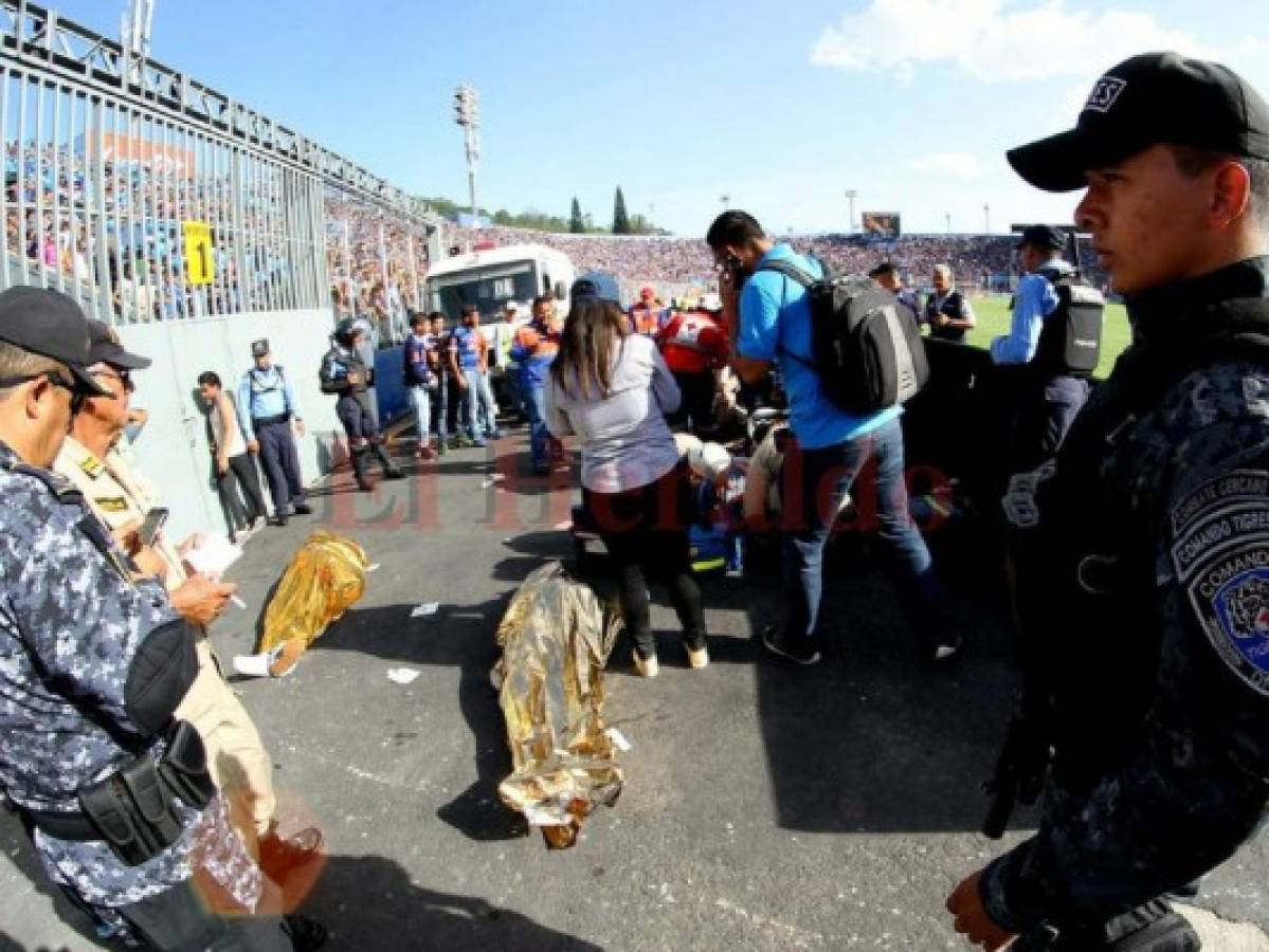 Tragedia en el Nacional, cuatro personas pierden la vidaen intento de ver a Motagua