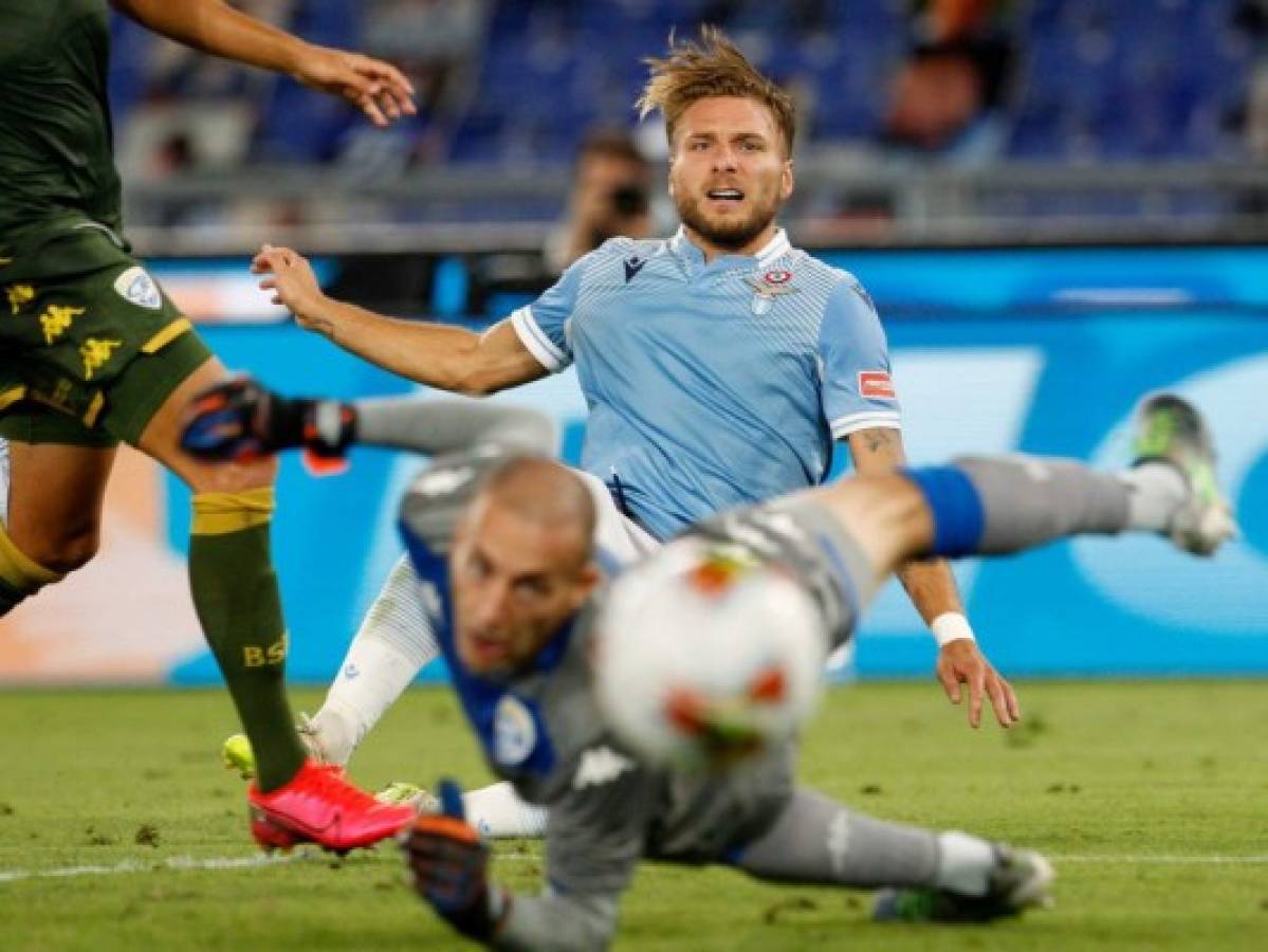 Immobile sentencia victoria de Lazio en puja por segundo lugar