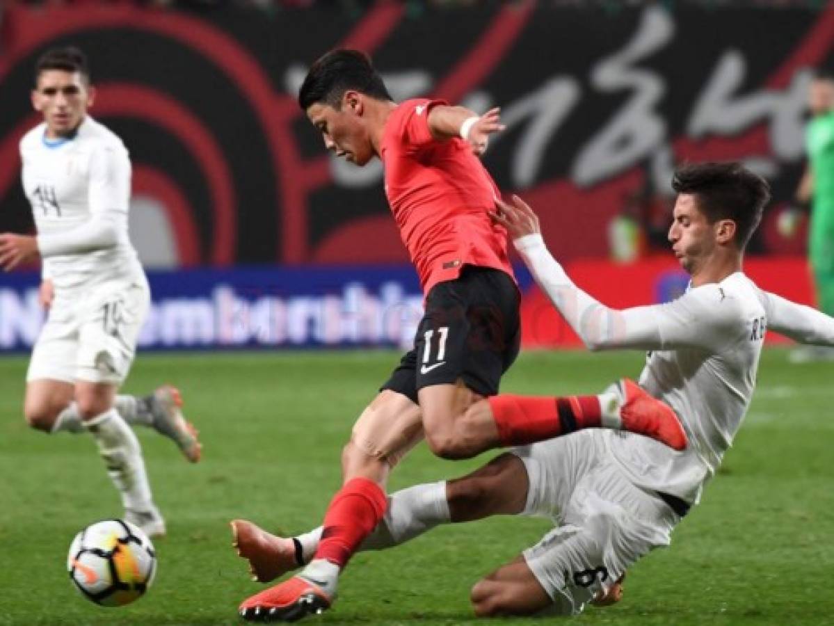 Corea del Sur derrota 2-1 a Uruguay en Seúl en partido amistoso